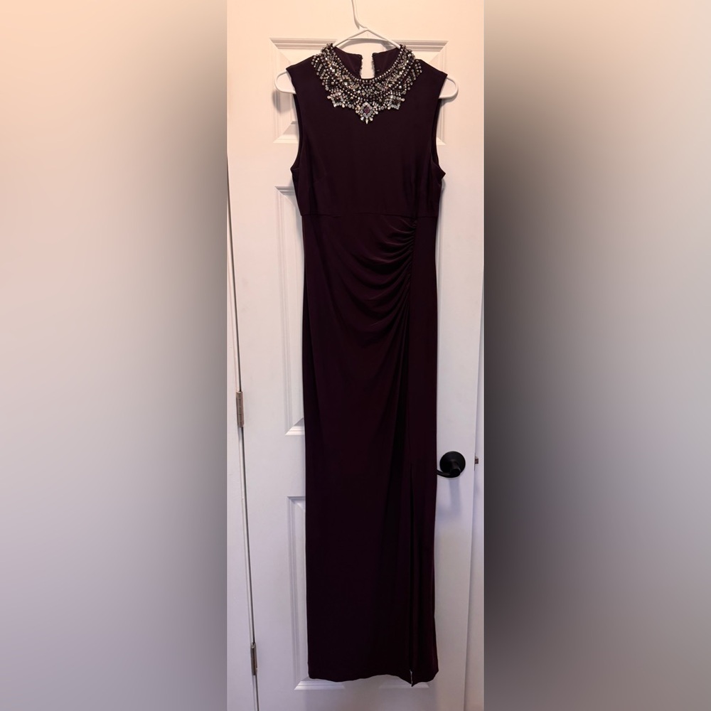 Vince Camuto Embellished Plum Dress